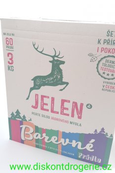 Jelen prac prek na barevn prdlo 3 kg