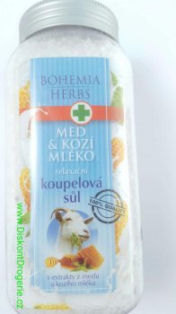 Bohemia Cosmetics Koupelov sl s extrakty z kozho mlka a medu 900 g