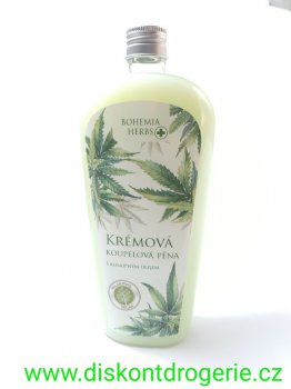 Bohemia Cosmetics Cannabis Regeneran pna do koupele s konopnm olejem 500 ml