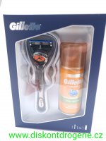 Gillette FUSION FLEXBALL + 1 nhrada + GEL sensitive na holen 75ML