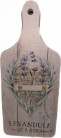Bohemia Kosmetics drkov dekorativn prknko s motivem LEVANDULE