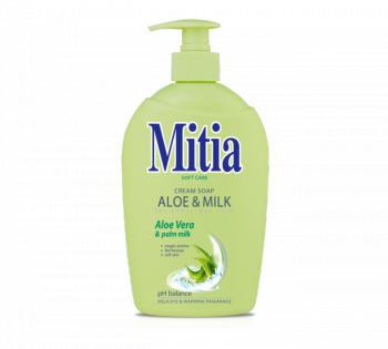 Mitia Krmov mdlo Aloe & Milk s extraktem z Aloe Vera 500ml pumpika