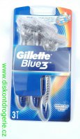 GILLETTE BLUE 3 jednorzov holc STROJEK 3KS