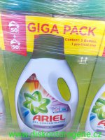ARIEL GEL 100 pracch dvek 2X50 pran Color pro pran barevnho prdla