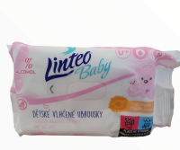 Linteo Baby Soft & Cream vlhčené ubrousky pro děti 72 ks