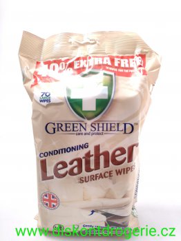 Green Shield Conditioning Leather vlhen ubrousky na ki 70 ks