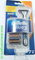 GILLETTE BLUE 3 STROJEK+6nhrad nahrazeno vrobkem obj kd 5665