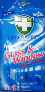 Green Shield Glass Window vlhen ubrousky na okna a sklenn povrchy 50 ks