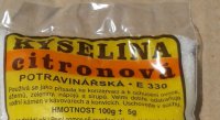 KYSELINA CITRONOV 100G POTRAVINY