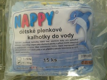 Plenky do vody  Nappy 12-20 kg    15KS