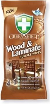 Green Shield Wood & Laminate vlhen ubrousky na devo a laminty 50 ks