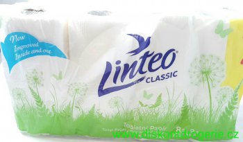 Toaletn papr LINTEO CLASSIC 2 vrstv 8rol 15m/role