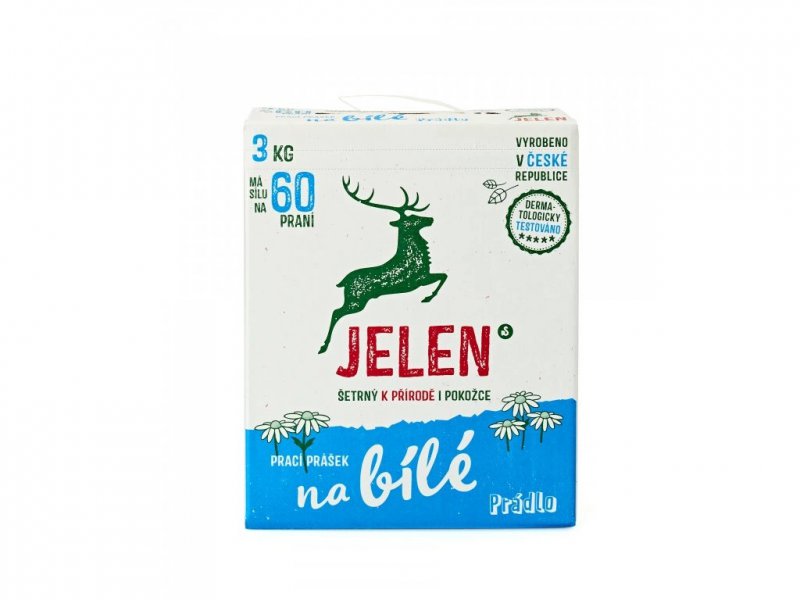 Jelen prací prášek na bílé prádlo 3 kg