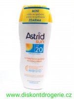ASTRID MLKO F20 200ML + spf10 80 ml