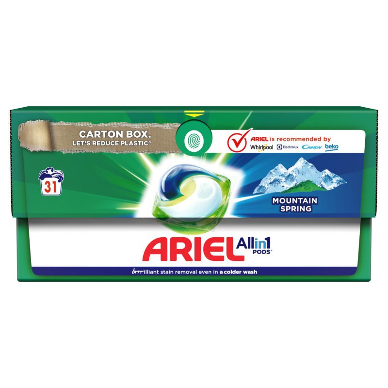 Ariel kapsle praní mountain spring 31 ks