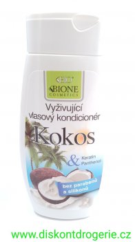 BC Bione Cosmetics Vyivujc vlasov kondicionr Kokos 260 ml