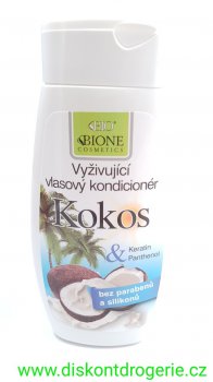 BC Bione Cosmetics Vyivujc vlasov kondicionr Kokos 260 ml