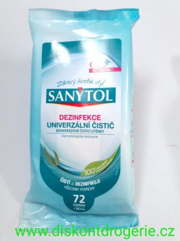 SANYTOL DEZINFEKN UTRKY 72ks