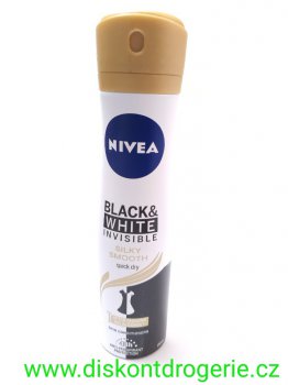 NIVEA DEODORANT black and white SILKY SMOOTH 150 ml