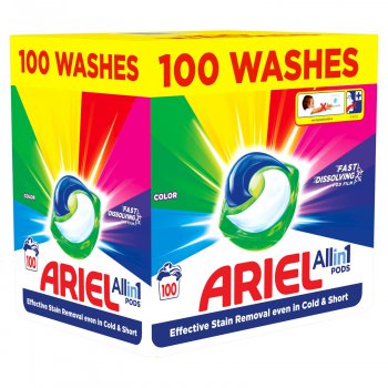 Ariel All-In-1 PODs Colour Kapsle Na Pran 100 pracch dvek MEGA PACK 5x20kapsl