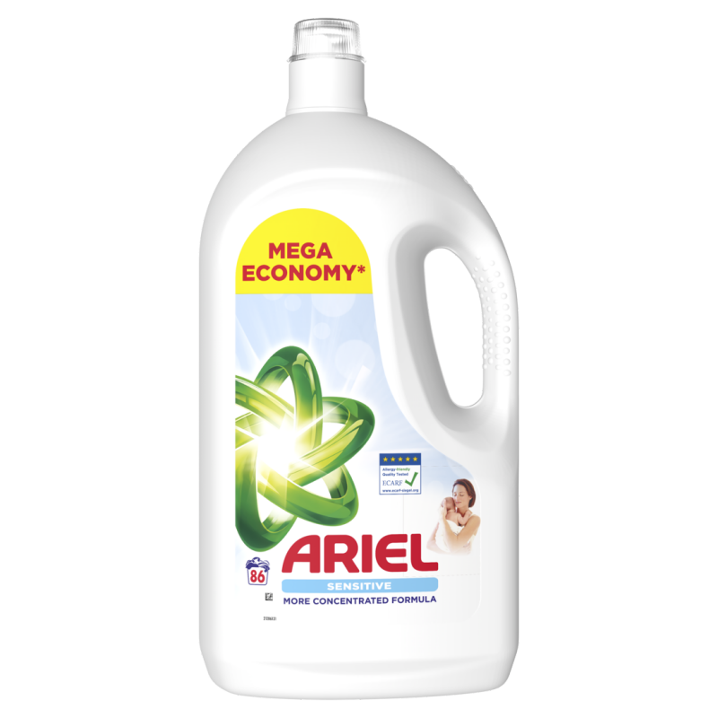Ariel gel 86 pracích dávek 3,87l sensitive