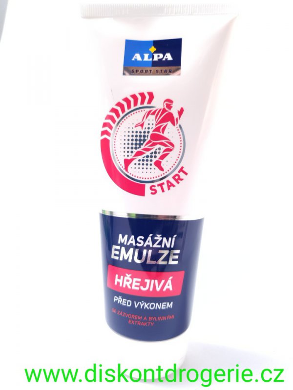 Alpa masážní emulze hřejivá 210 ml