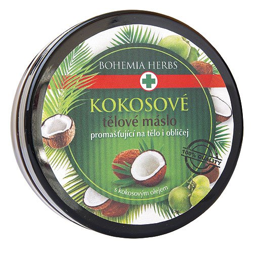 Bohemia Herbs - kosmetika kokos - kokosové tělové máslo 200 ml - s kokosovým olejem