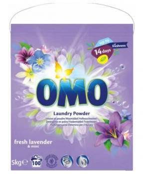Omo univerzln prac prek fresh lavender & mint 5 kg, 100 dvek - dovoz Nmecko