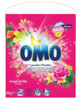 Omo univerzln prac prek tropical lily & rose 5 kg, 100 dvek dovoz Nmecko