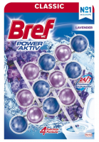 Bref WC Power Aktiv Lavender WC kuliky, 3  50 g