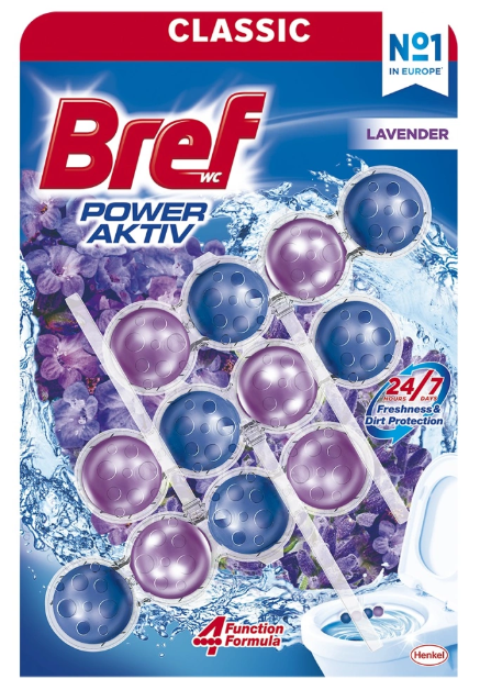Bref WC Power Aktiv Lavender WC kuličky, 3 × 50 g