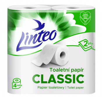 Toaletn papr Linteo Classic 4KS 2-Vrstv BL 15m/role
