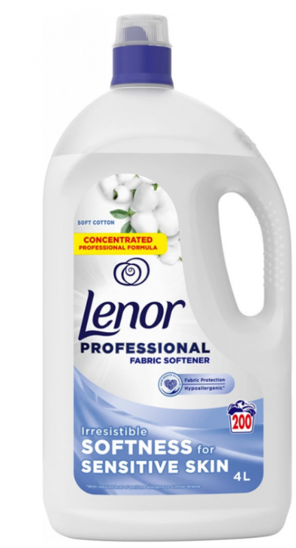 Lenor Professional Sensitive cotton aviváž 200 PD 4 l