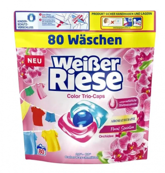 Weisser Riese Color Trio Caps Aromaterapie Orchidejov a makadamov olej 80 dvek 960 g
