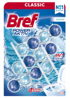 Bref WC Power Aktiv Ocean, WC kuliky, 3  50 g