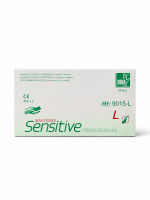Rukavice latex Dona sensitive 9L b�l� pudrovan�