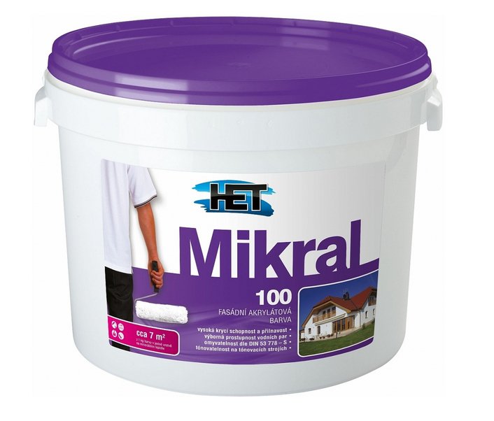 HET Mikral 100 fasádní barva 15+3kg