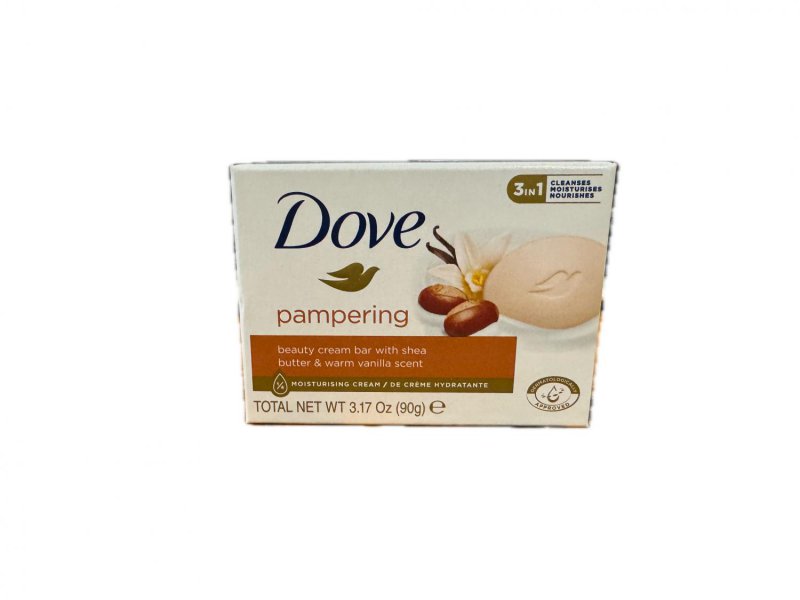 Dove Shea Butter toaletní mýdlo s bambuckým máslem 90 g