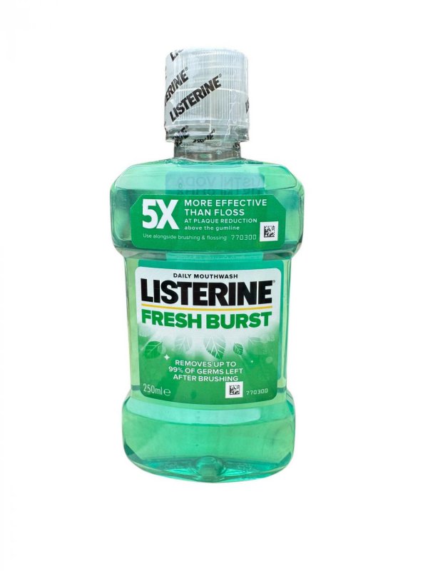 Listerine ústní voda 250 ml fresh burst zelená
