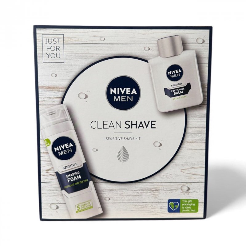 Nivea Men sensitive balzám 100 ml + pěna na holení 200 ml sensitve Dárková kazeta