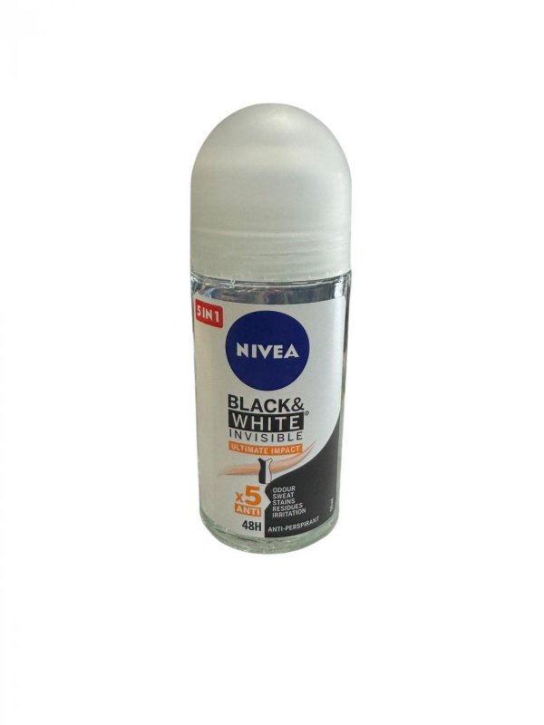 Nivea deo roll-on black&amp;white ultimate impact žen 50 ml