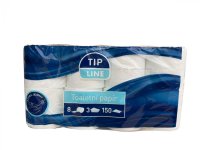 Toaletn papr 8 ks Tip Line 150 trk 3-vrstv 132 m na roli