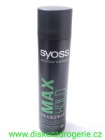 Syoss Max Hold Hairspray Lak pro megasilnou fixaci vlas 300 ml