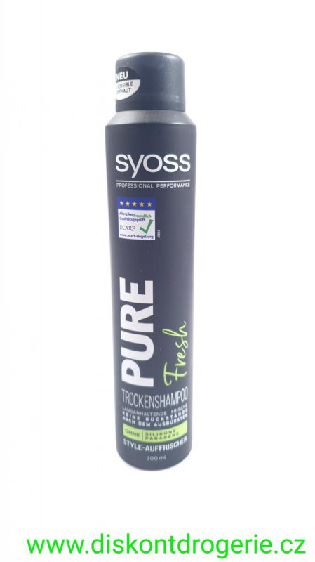 Syoss Pure Fresh Dry Shampoo suchý šampon 200 ml