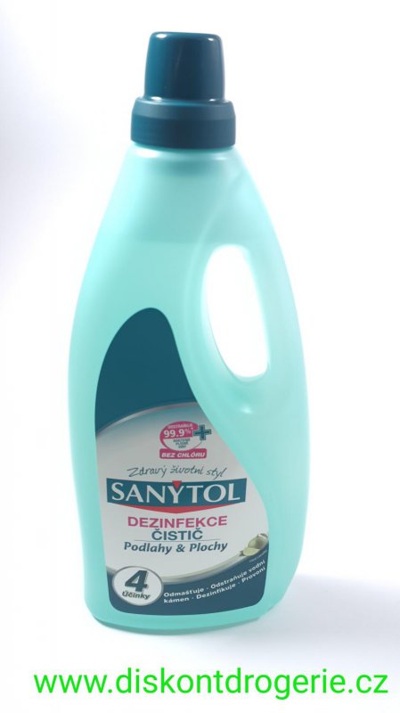 SANYTOL čistič na podlahy a plochy 4 účinky 1000 ml