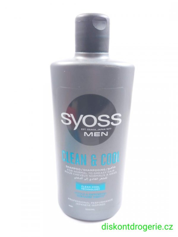 Syoss šampon men 500ml clean & cool
