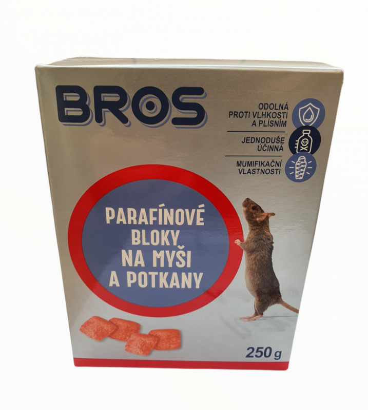 Nohel garden Rodenticid BROS parafínové bloky na myši a potkany 250 g