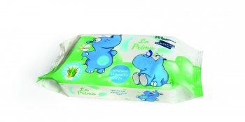 La Prima  dtsk vlhen ubrousky 72 ks aloe,hemnek