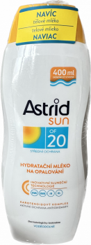 ASTRID MLKO SPF20 400ml + mlko tlov regeneran 200 ml