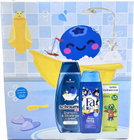 Fa Kids drkov kazeta ampon 250 ml + Fa sprchov gel kids 250 ml + Vadenecum zubn pasta 50 ml